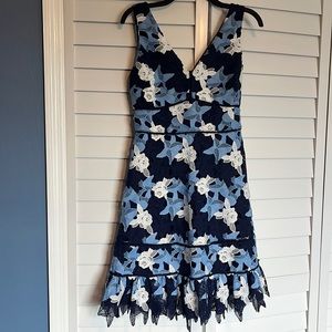 vineyard vines blue multicolor dress